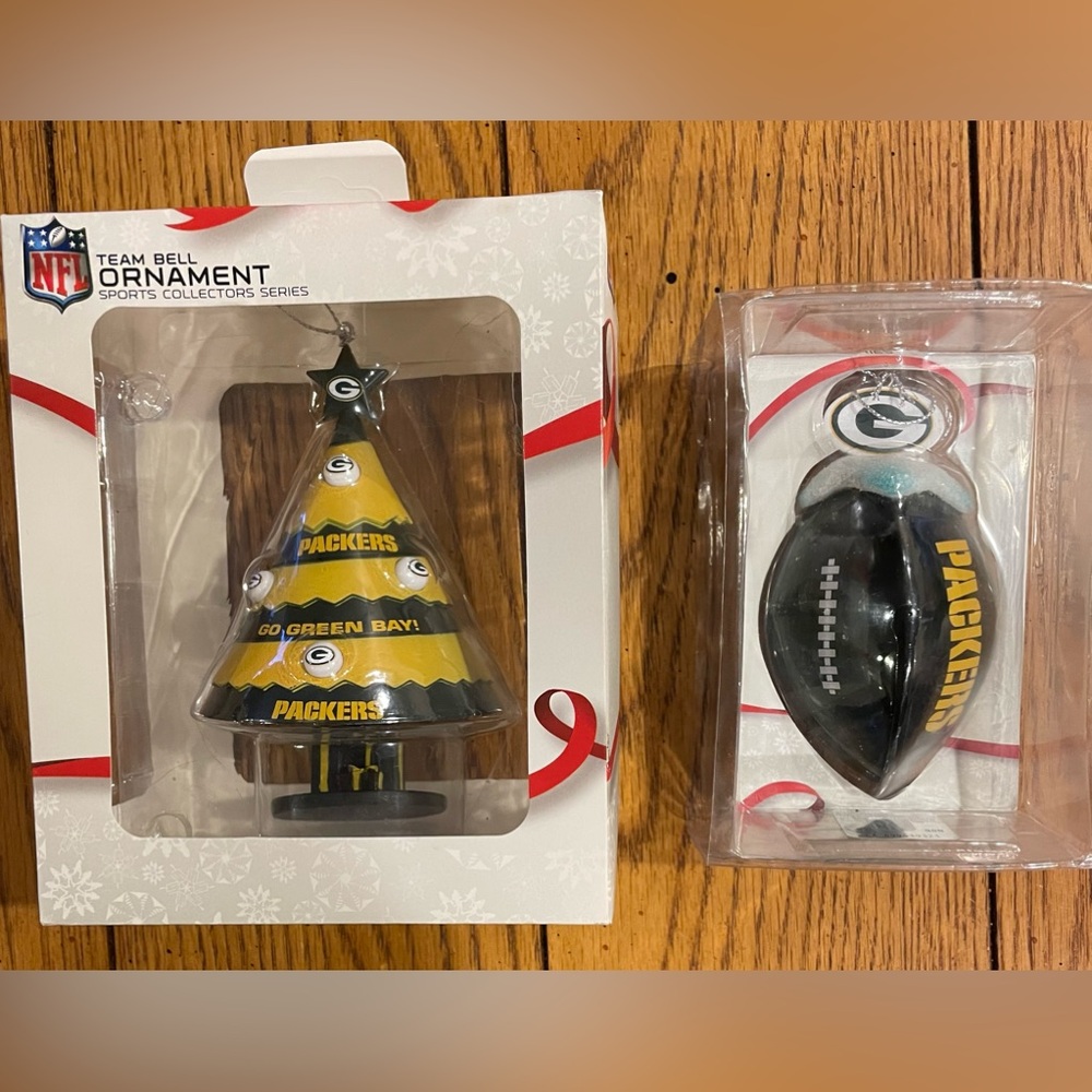 NFL Green Bay Packers Bell Ornaments, sports collectors series